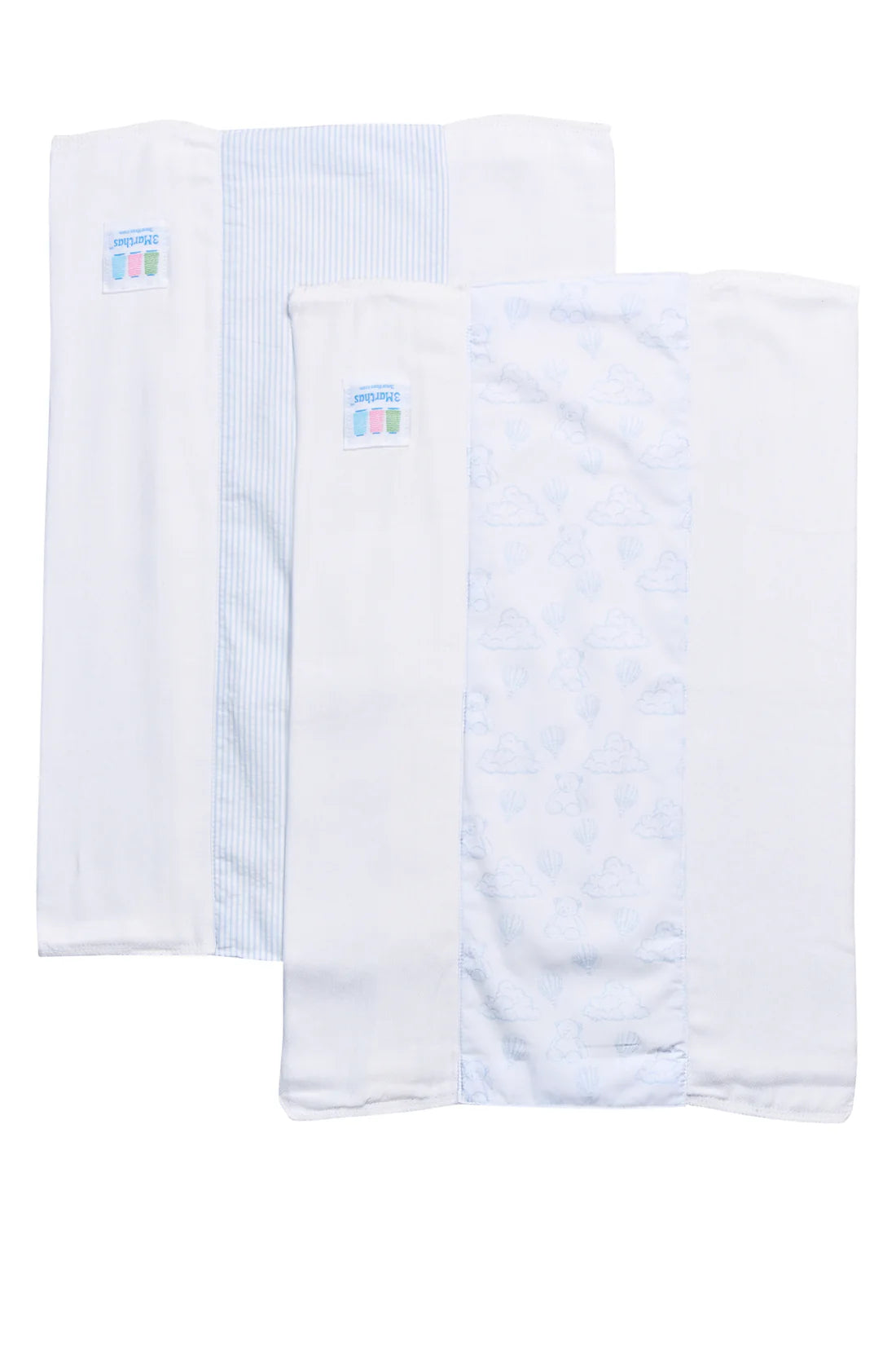 Baby Boys Blue Teddy Bear Burp Cloth Set (2 Pack) – Cotton Burp Cloths | The Prissy Pelican Boutique Bossier City LA