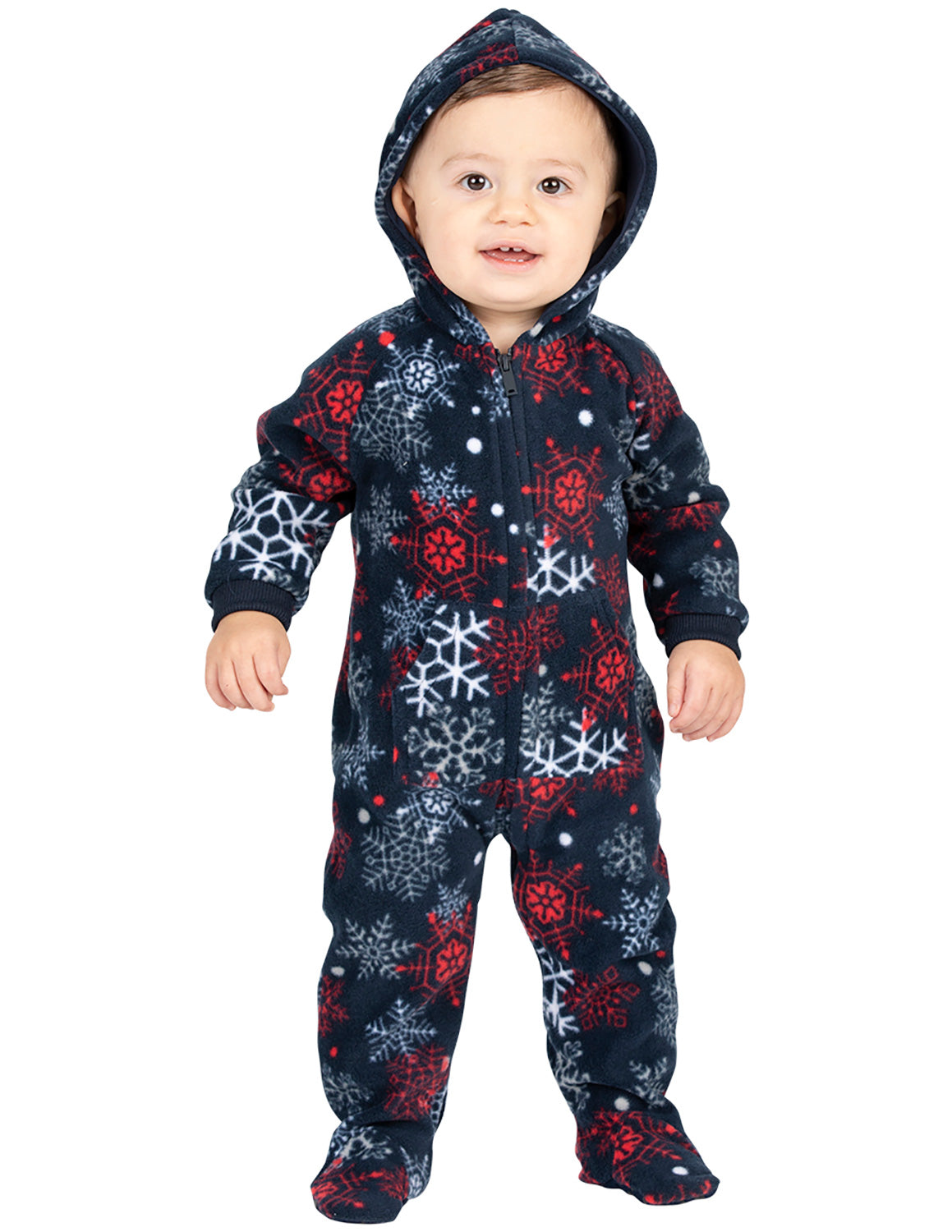 Winter Whiteout Infant Hoodie Fleece Onesie