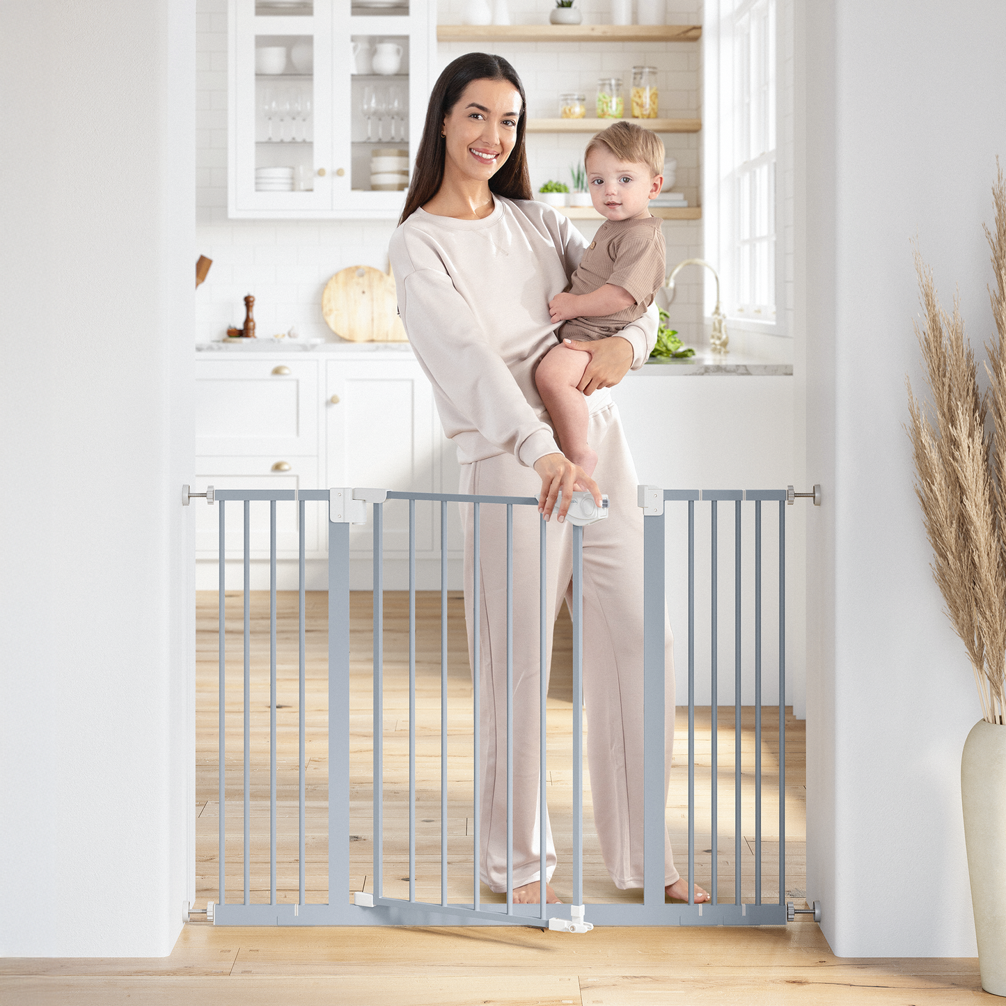 Baby Safety Gate in Pacific Blue