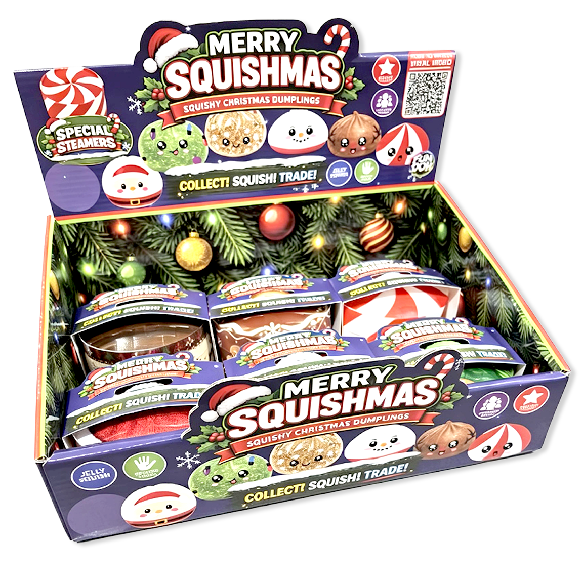 Merry Squishmas Christmas Dumplings ā Jelly-Filled Squishy Fidget Toys with Steamer