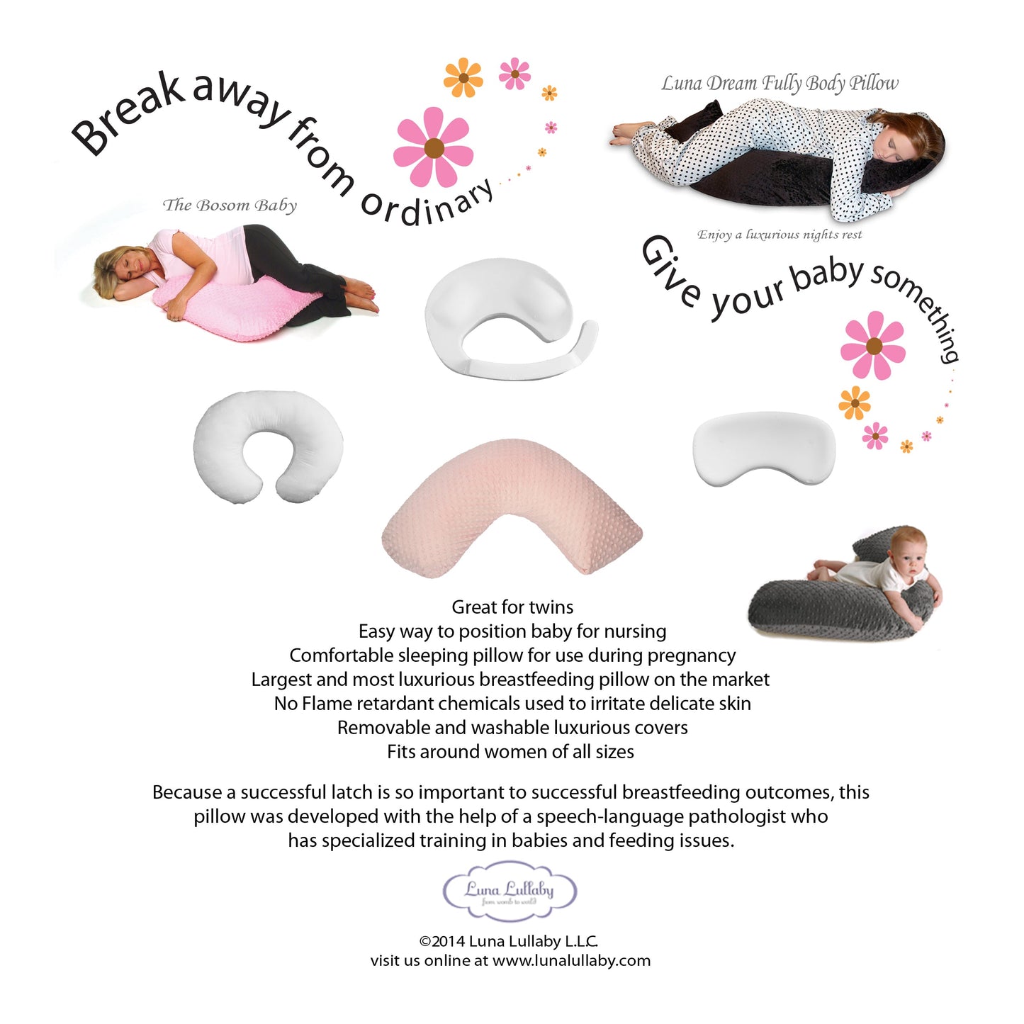 Luna Lullaby Nursing Pillow - Swinging Sloth