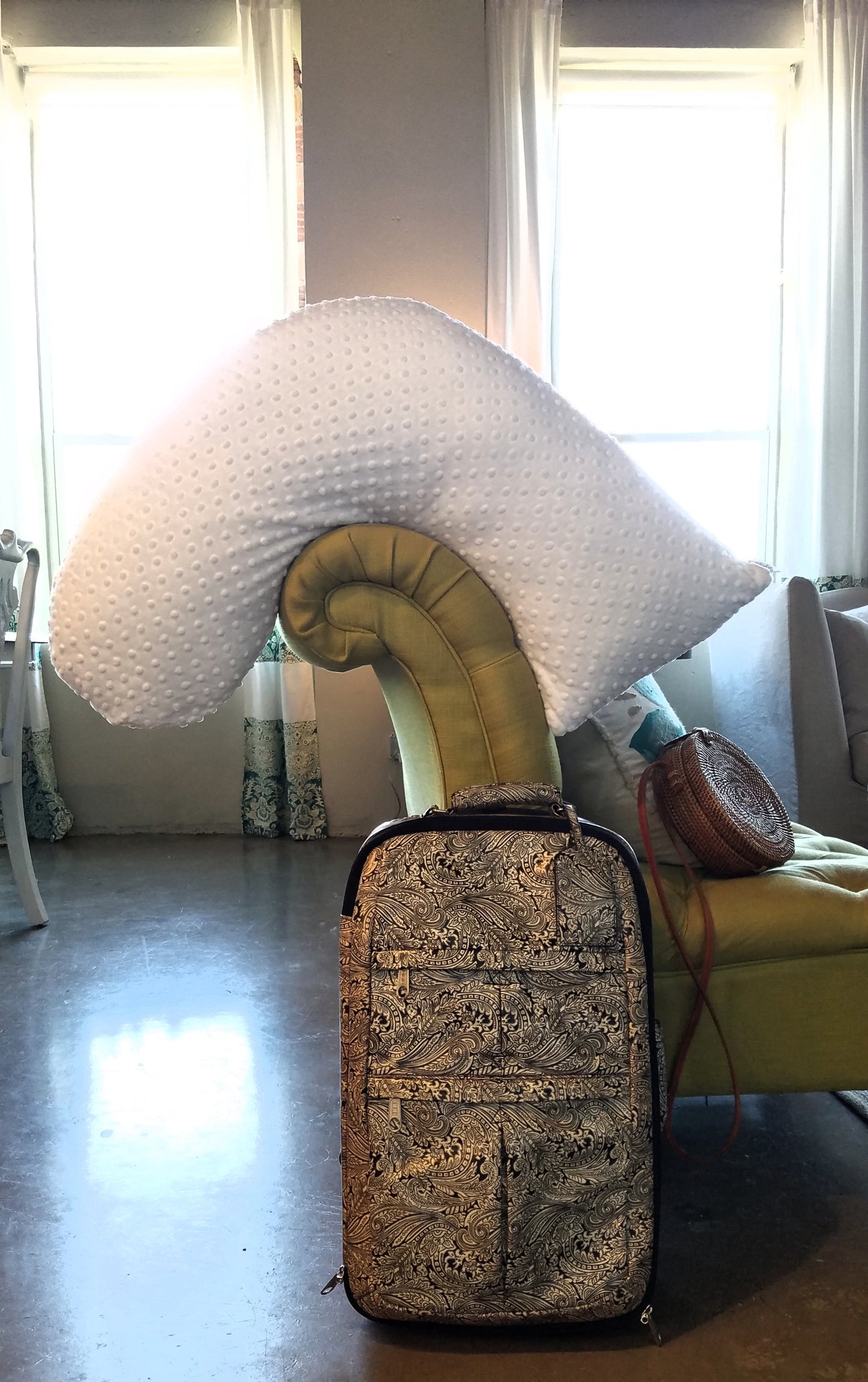 Nursing Pillow Cover - Purple Jewel Dot | Machine Washable | Luna Lullaby