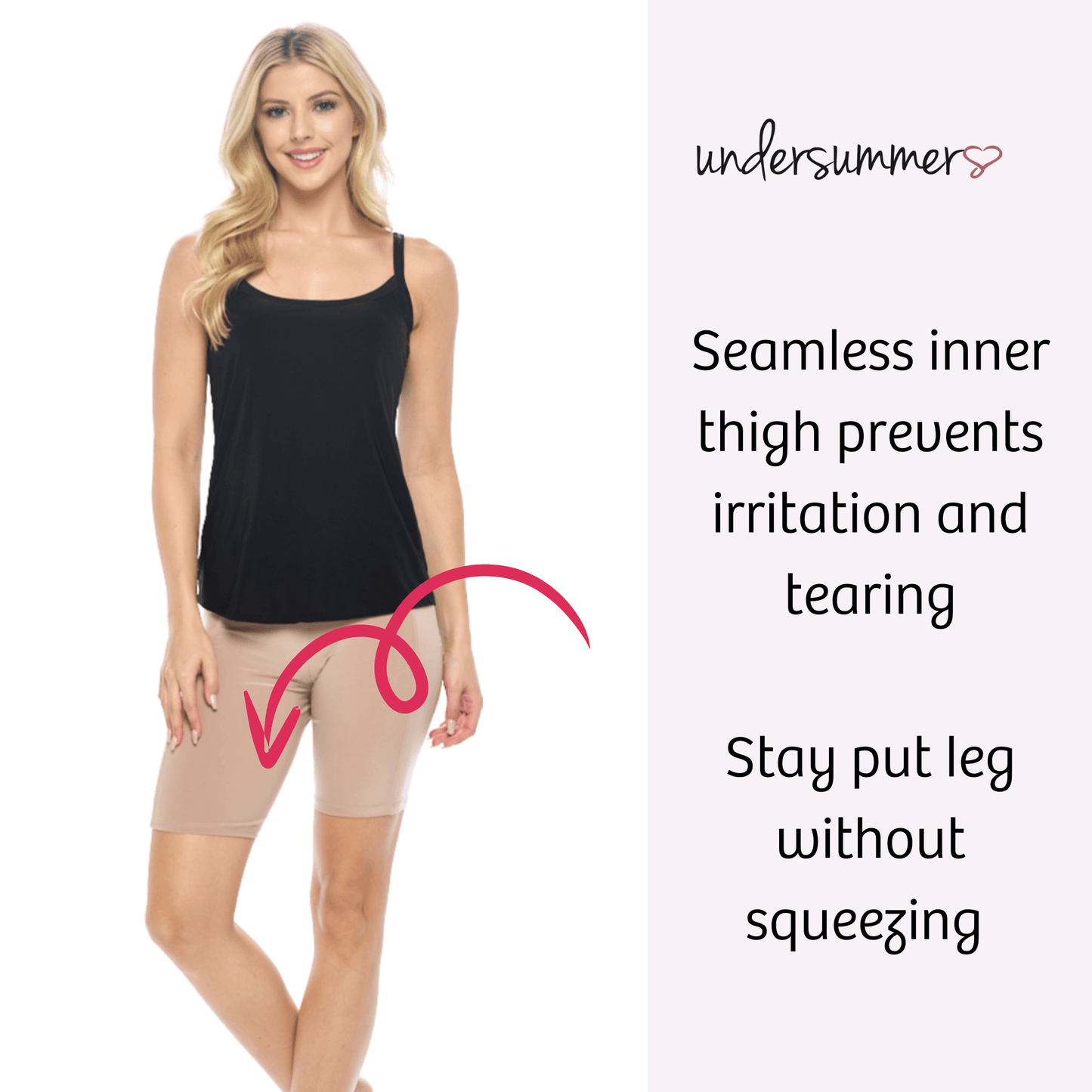 Classic Cooling Slip Short 6" | Ecru Cream