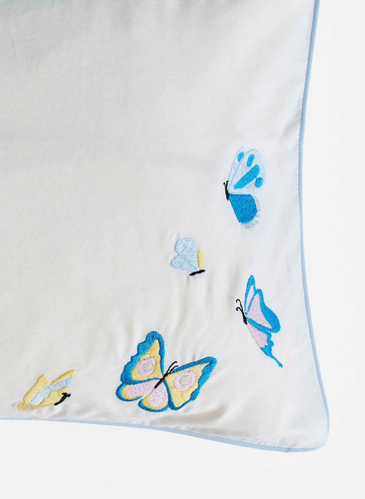 Embroidered Butterfly Toddler Pillow Case