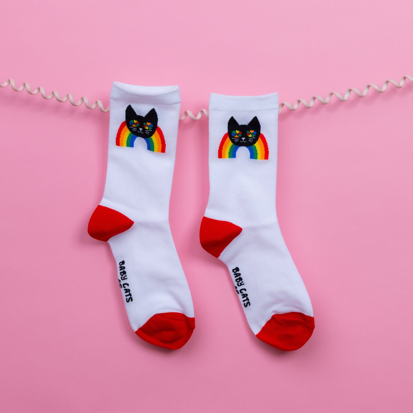 ADULT Rainbow Cat Socks