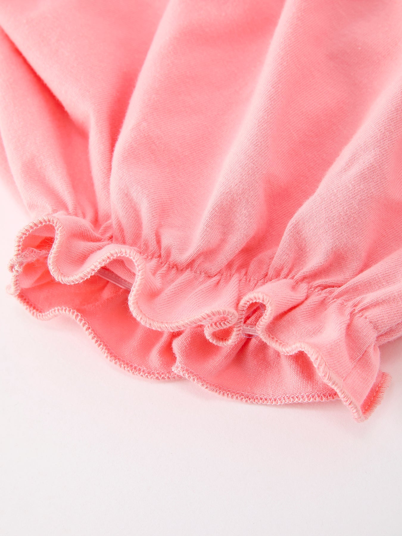 Pink Floral Petals Collar Girl Bloomer Set