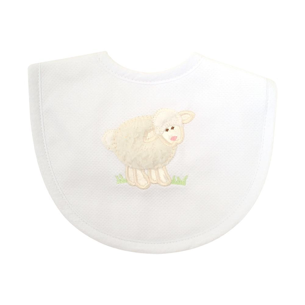 White Lamb Basic Bib