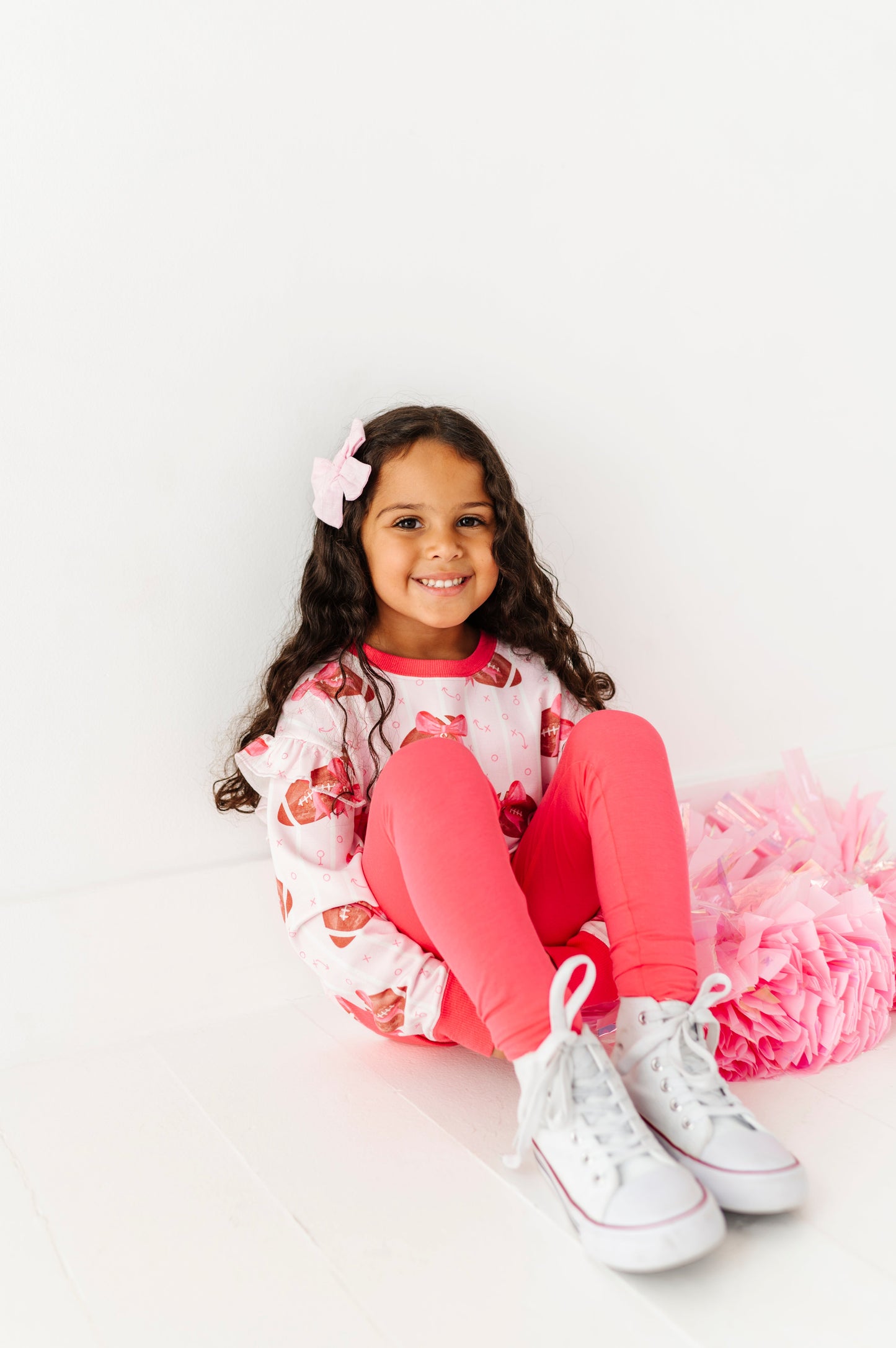 Blitz And Bows Ruffle Crewneck Sweatshirt