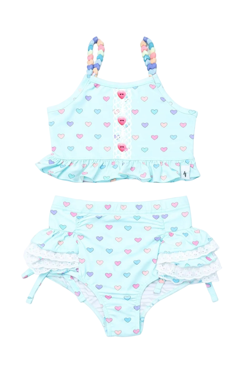 Beaded Candyland High Waisted Bikini