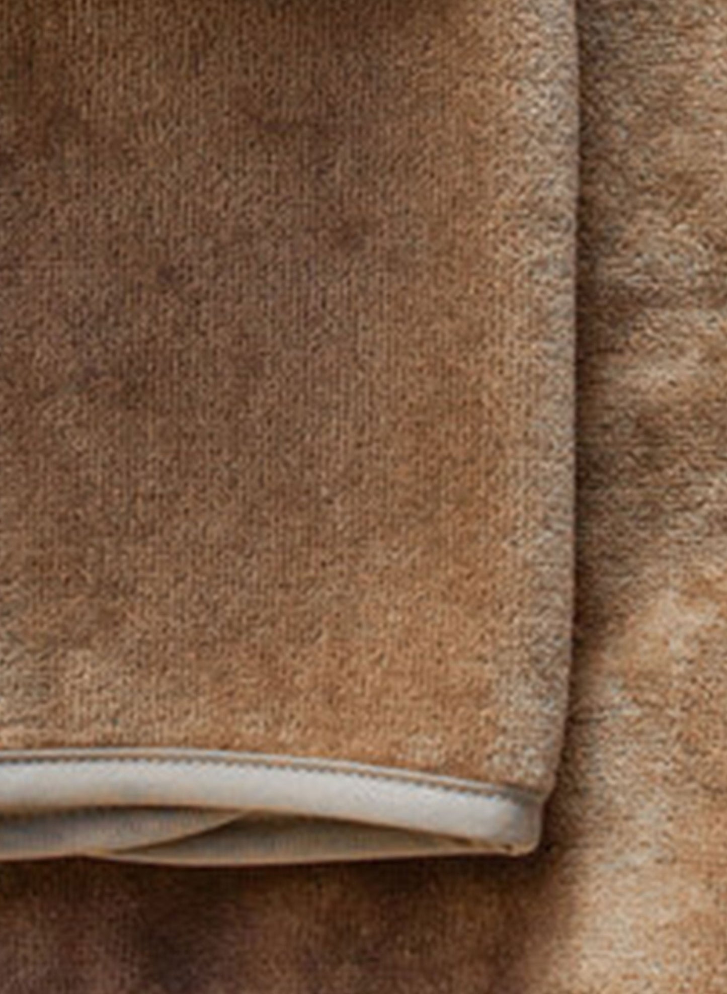 French Terry Bath Towel Collection in White Sand