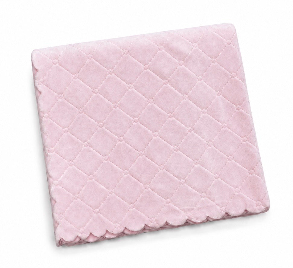 Nanas Single Face Quilted Plush Baby Blanket