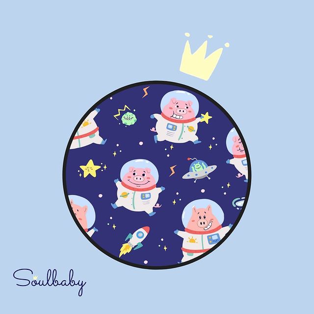 Space Pigs Shorts Snuggle Set