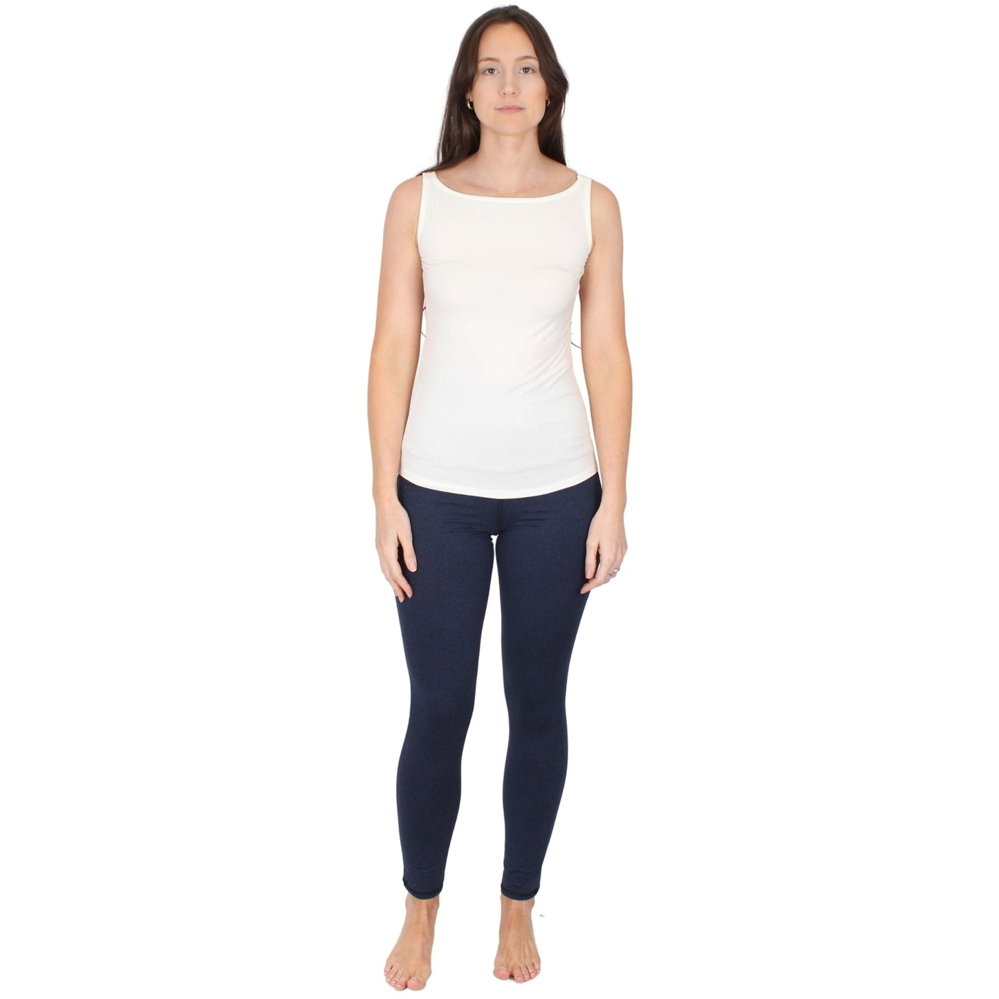 Natural Compact Boat Neck Tank | Soft White