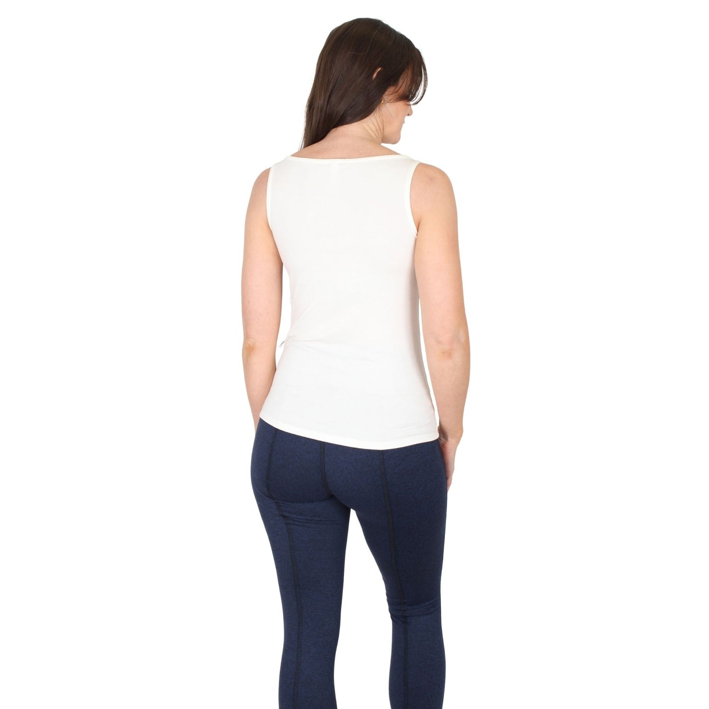 Natural Compact Boat Neck Tank | Soft White