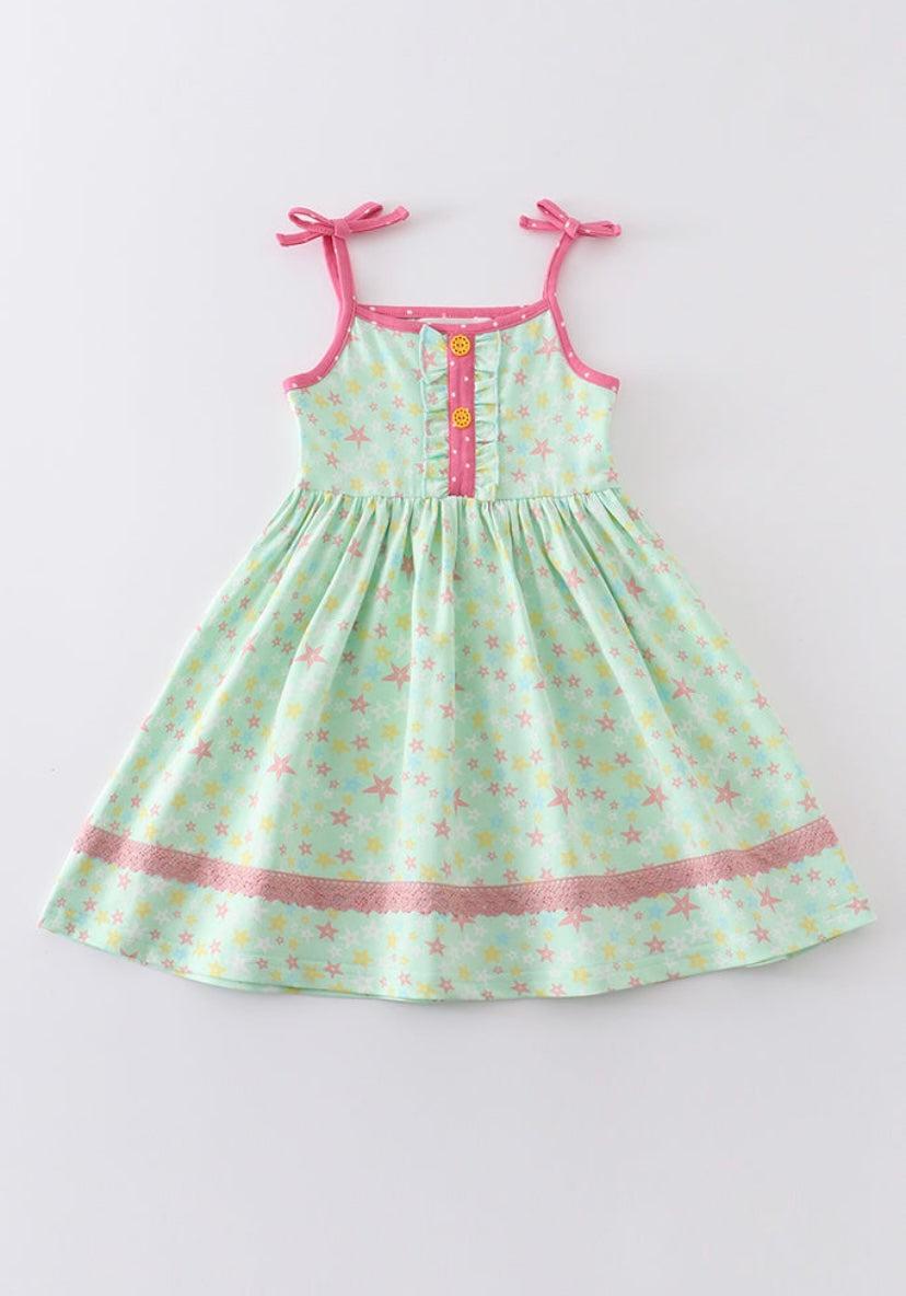 Platinum Star Print Dress– Sparkle & Shine for Every Occasion