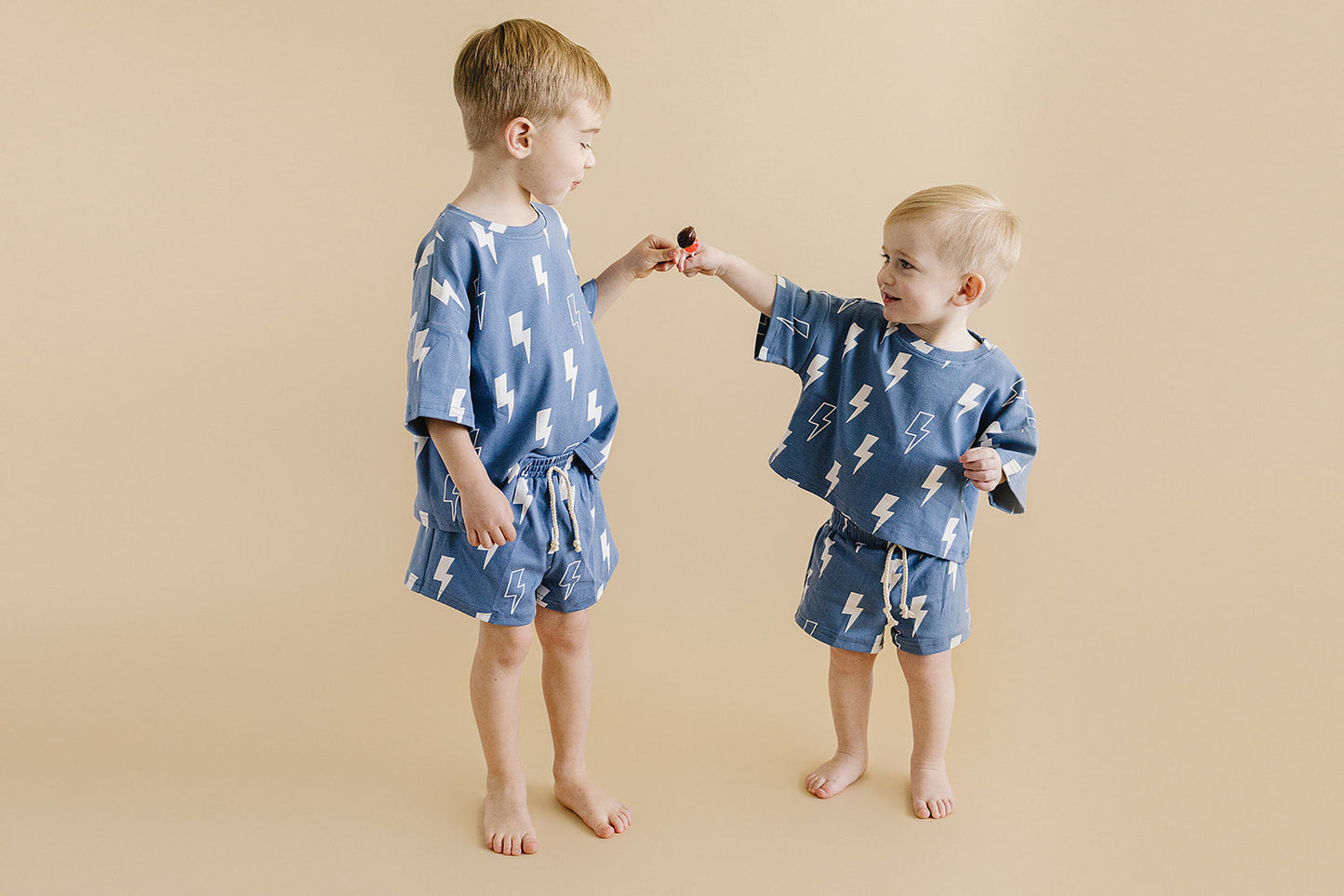 Shorts Set | Blue Bolts