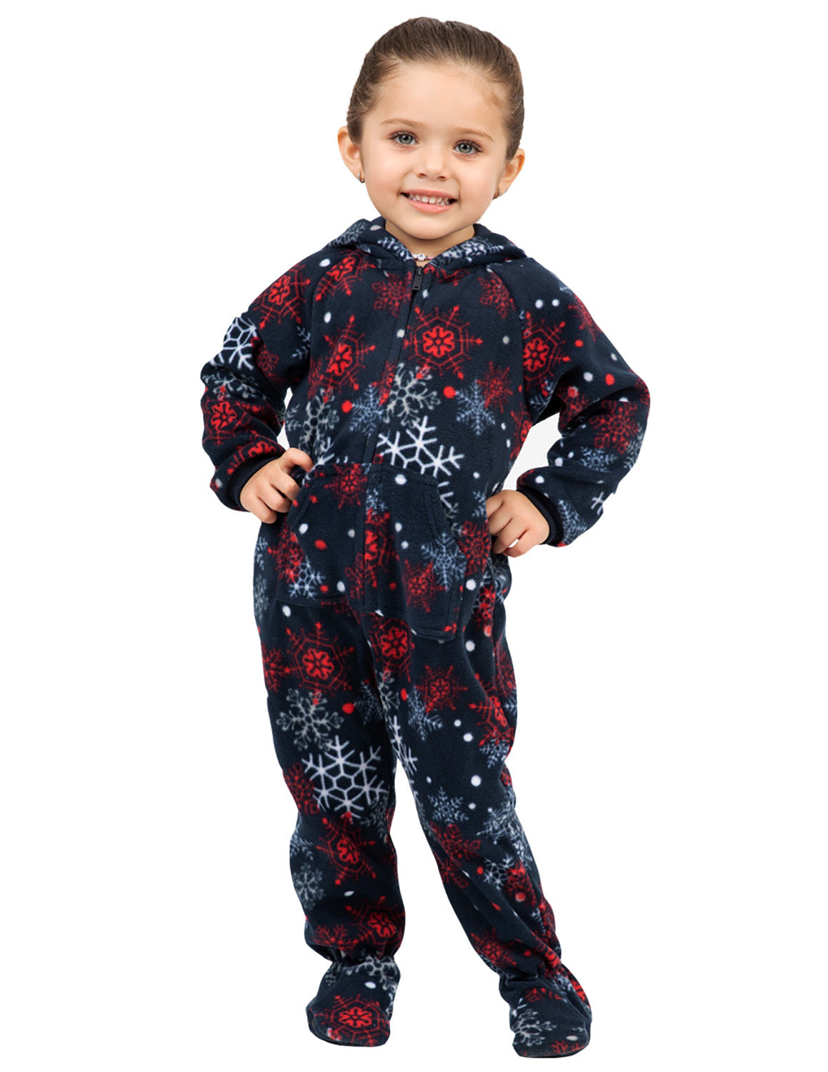 Winter Whiteout Toddler Hoodie Fleece Onesie