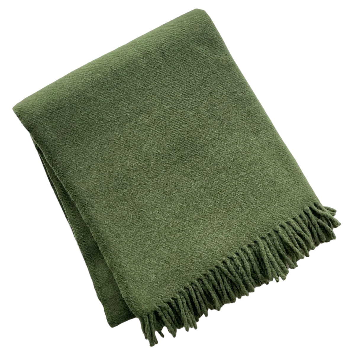 Solid Plush Cotton Blend Throw - 55" x 70"