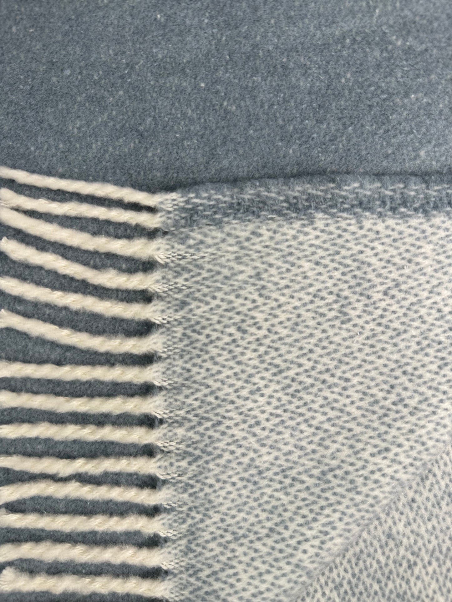 Double Faced Solid Mini Chevron Throw