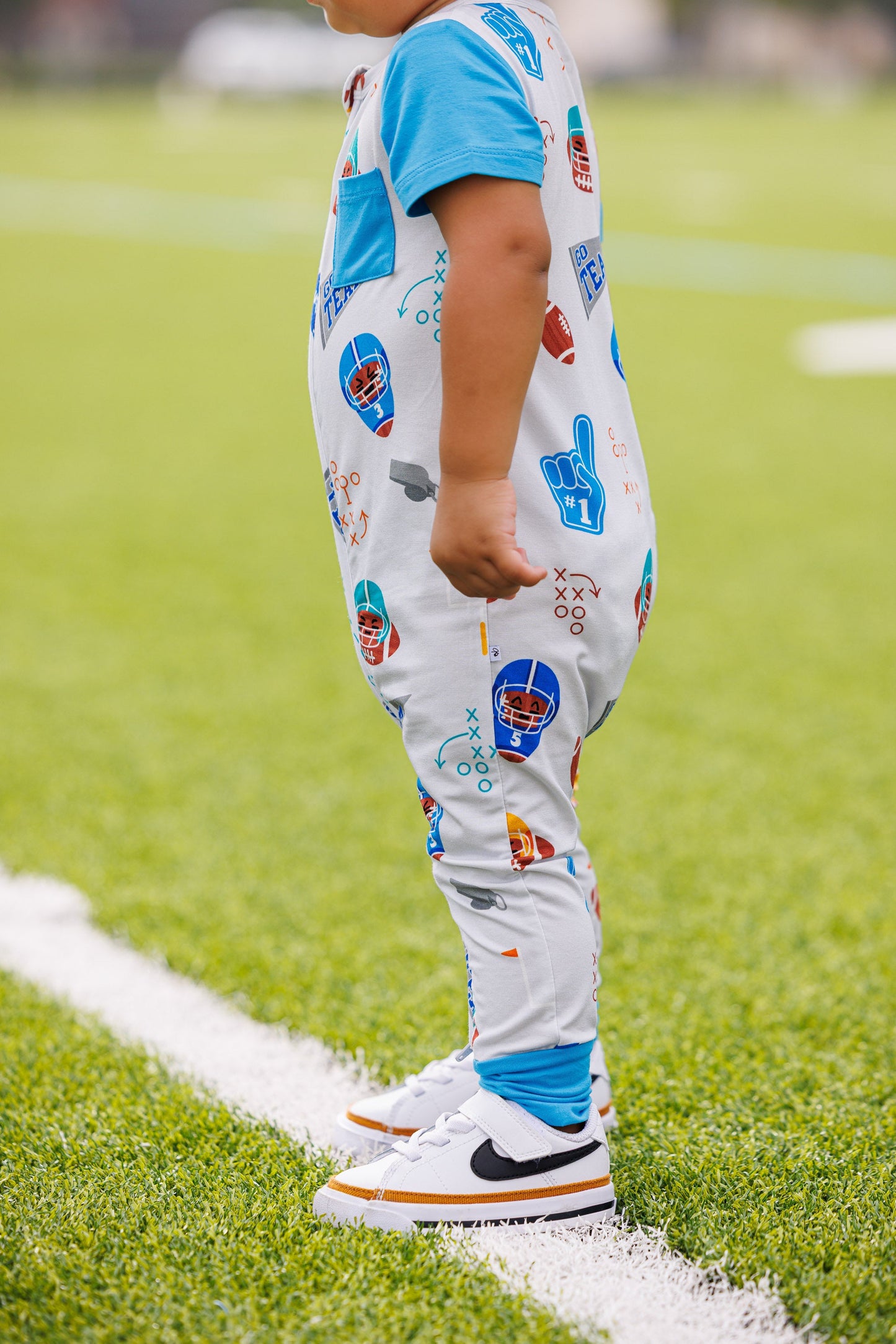 Gridiron Greats Zip Romper