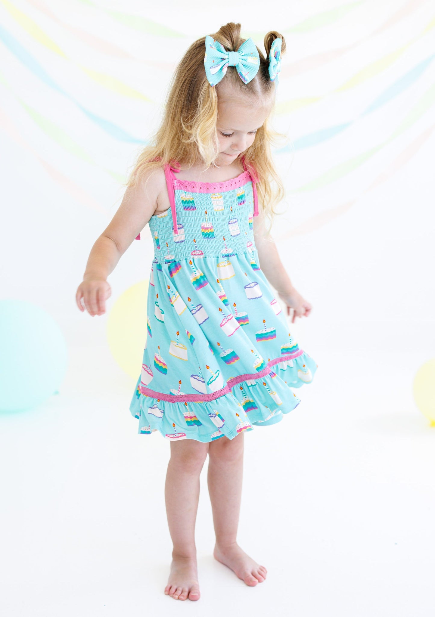 Harlow Smocked Birdie Dress