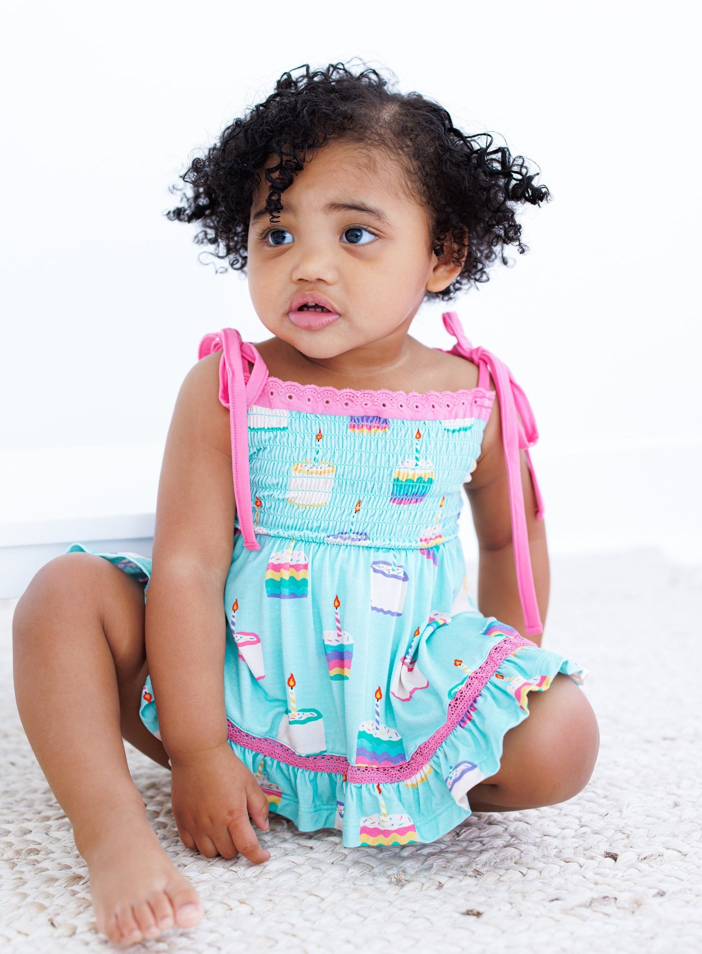 Harlow Smocked Birdie Twirl