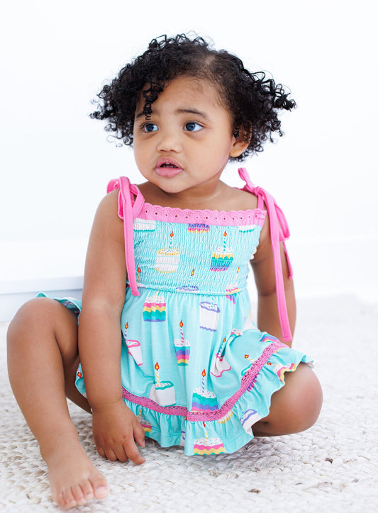 Harlow Smocked Birdie Twirl