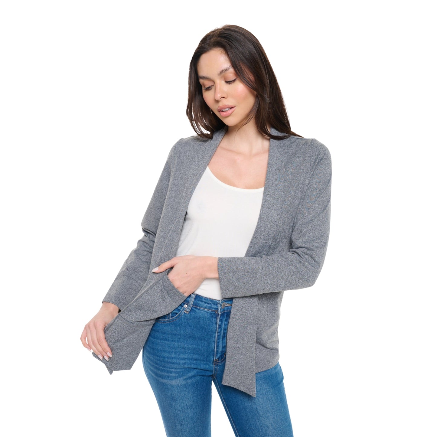 Flow Cardigan | Steel