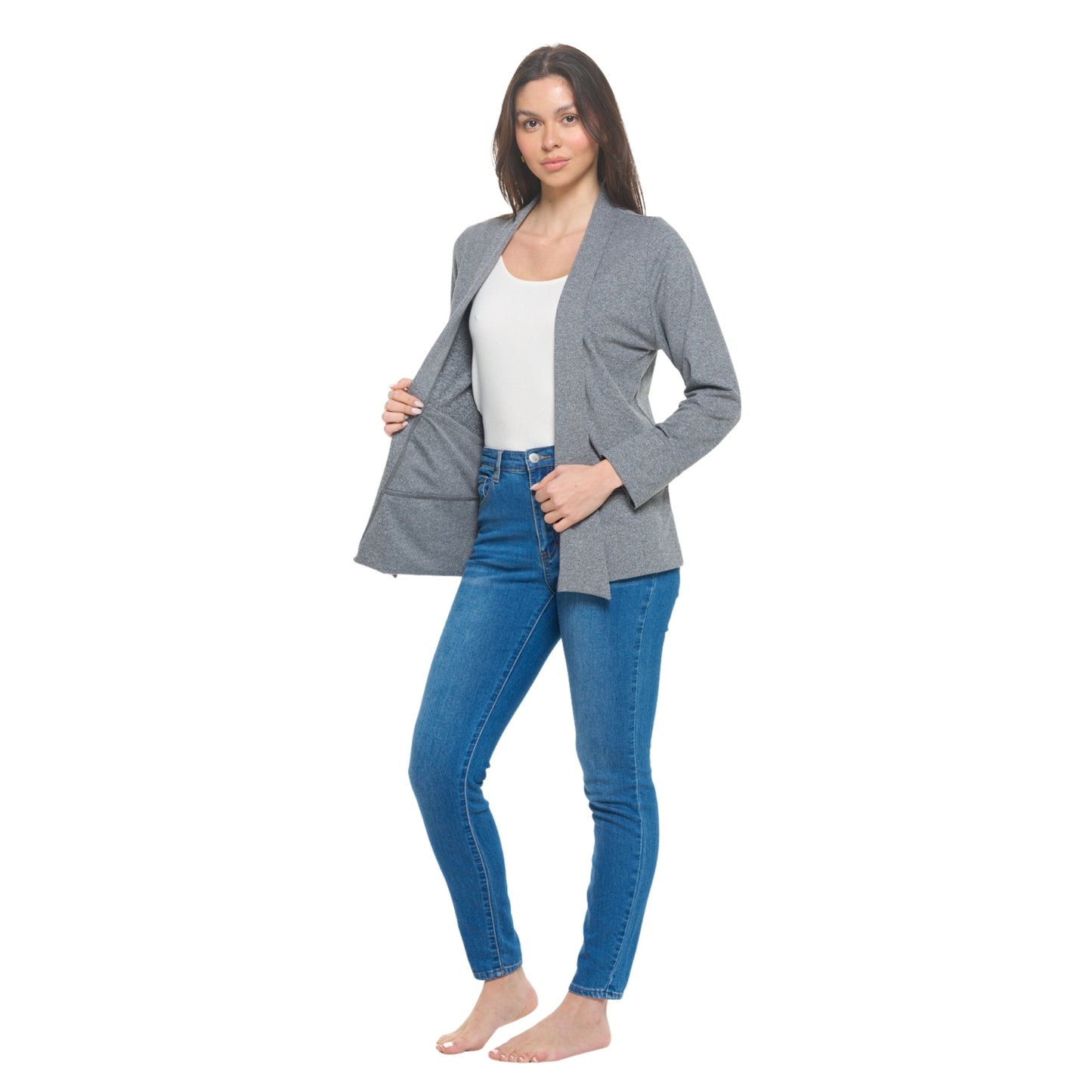 Flow Cardigan | Steel