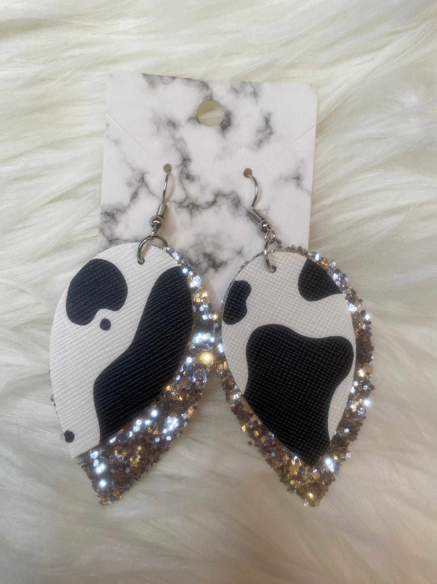 Cow Print Earrings