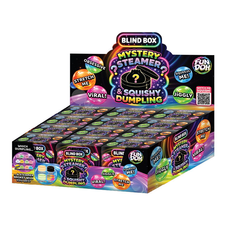Fun Doh Mystery Dumpling & Steamer Blind Box Squishy | Sensory Fidget Toy