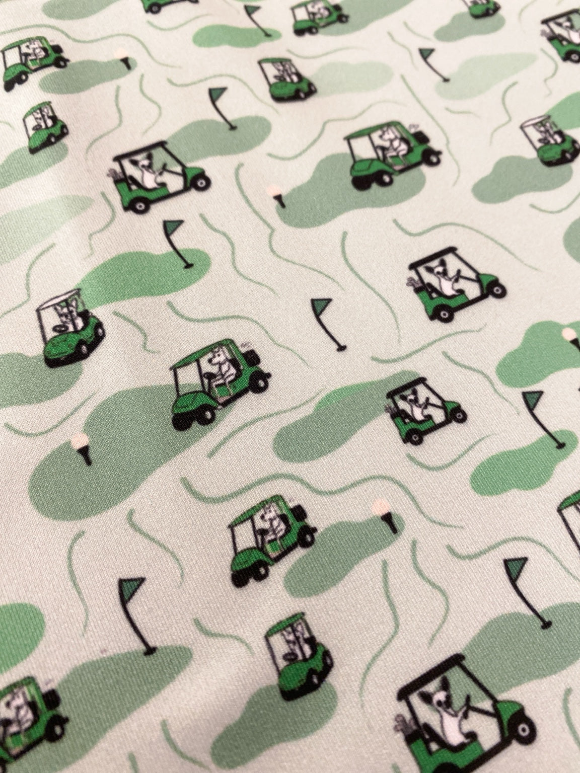 Baby Boy Golf Cart Dog Polo Romper