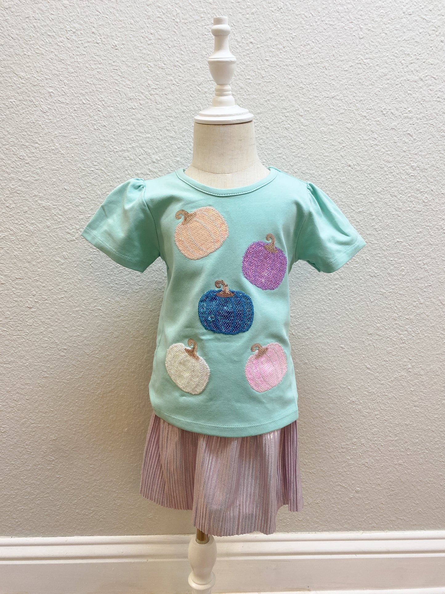 Pink Pleated Skort – Girls Metallic Skort