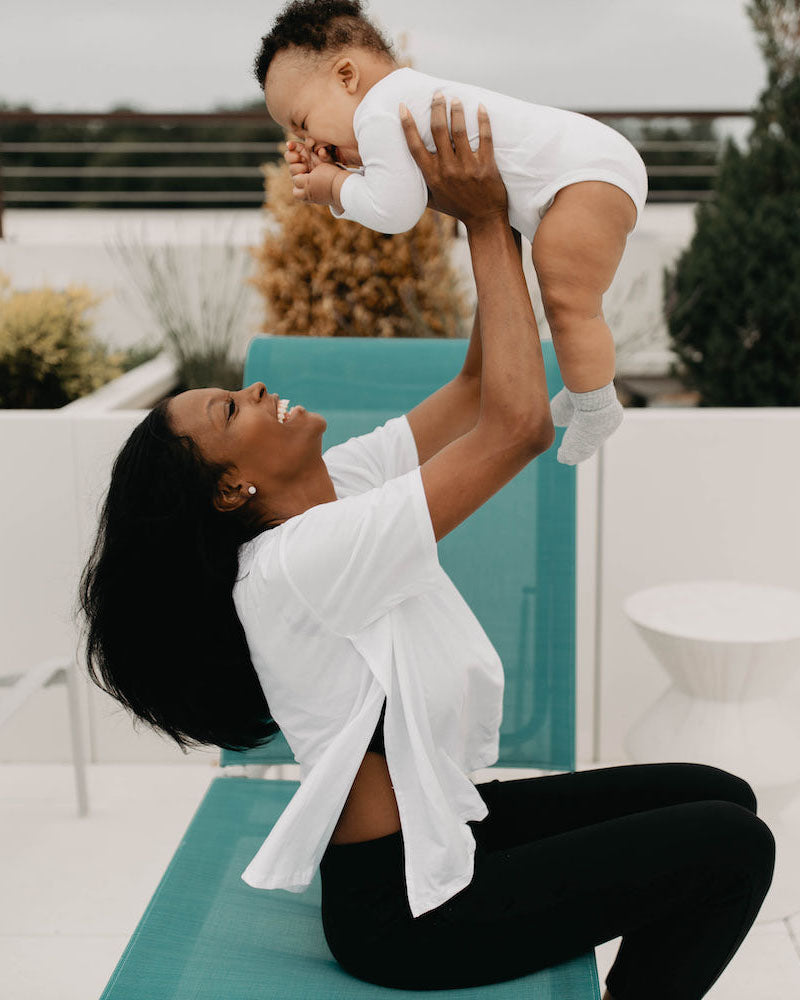 Everywhere Nursing & Maternity V-Neck Tee - White