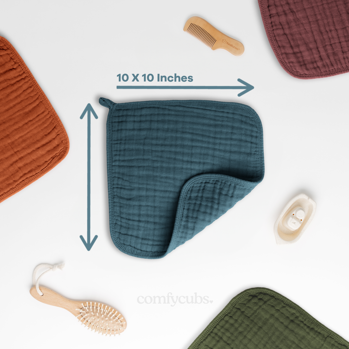 Muslin Washcloths in Neptune