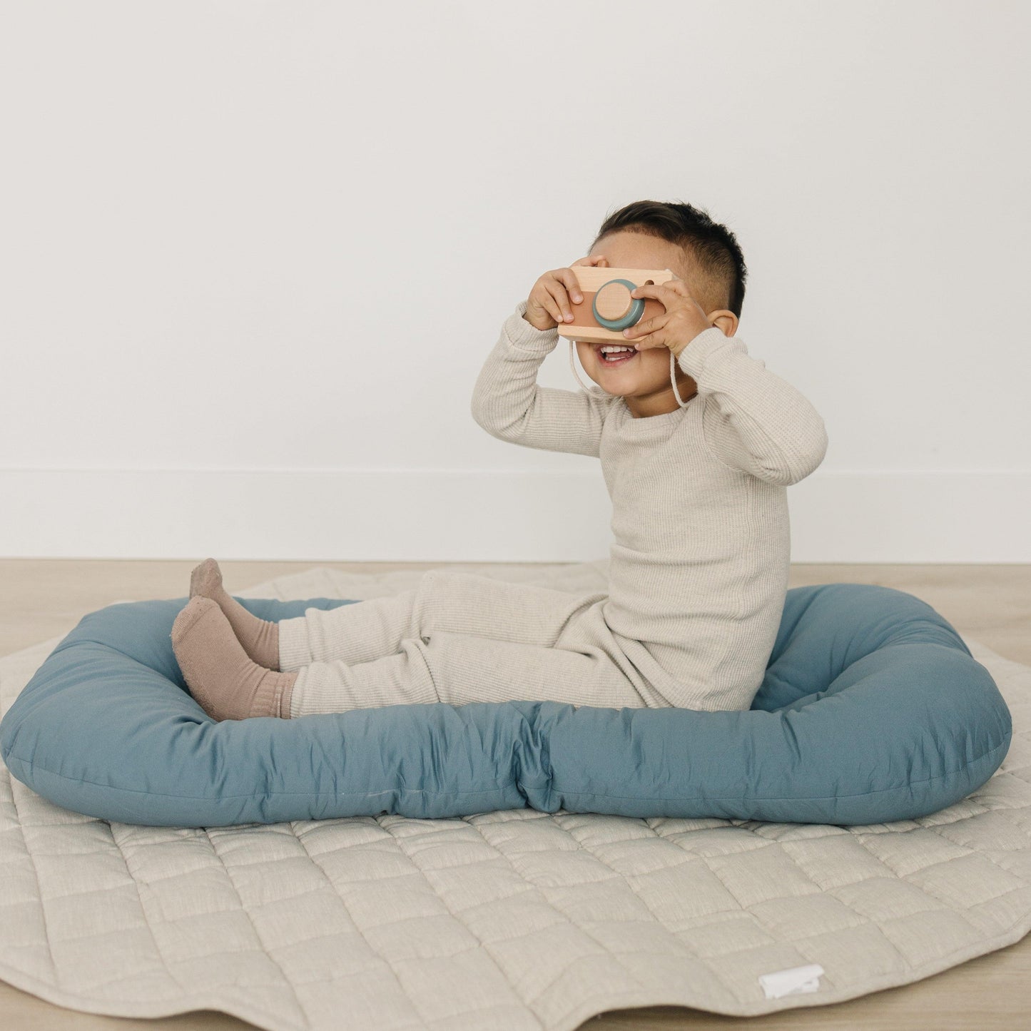 Toddler Lounger Pillow - Bluejay