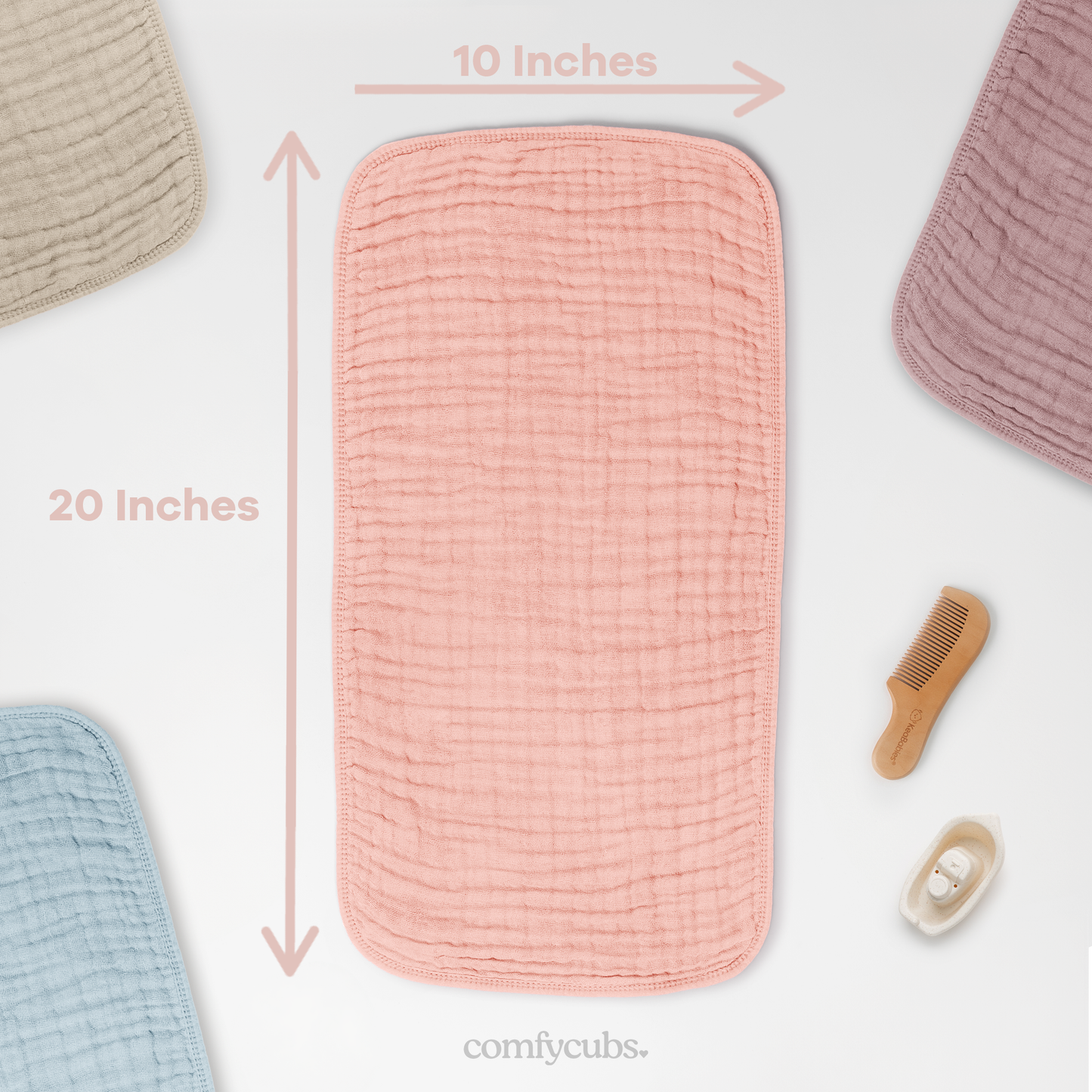Muslin Burp Cloths in Lace