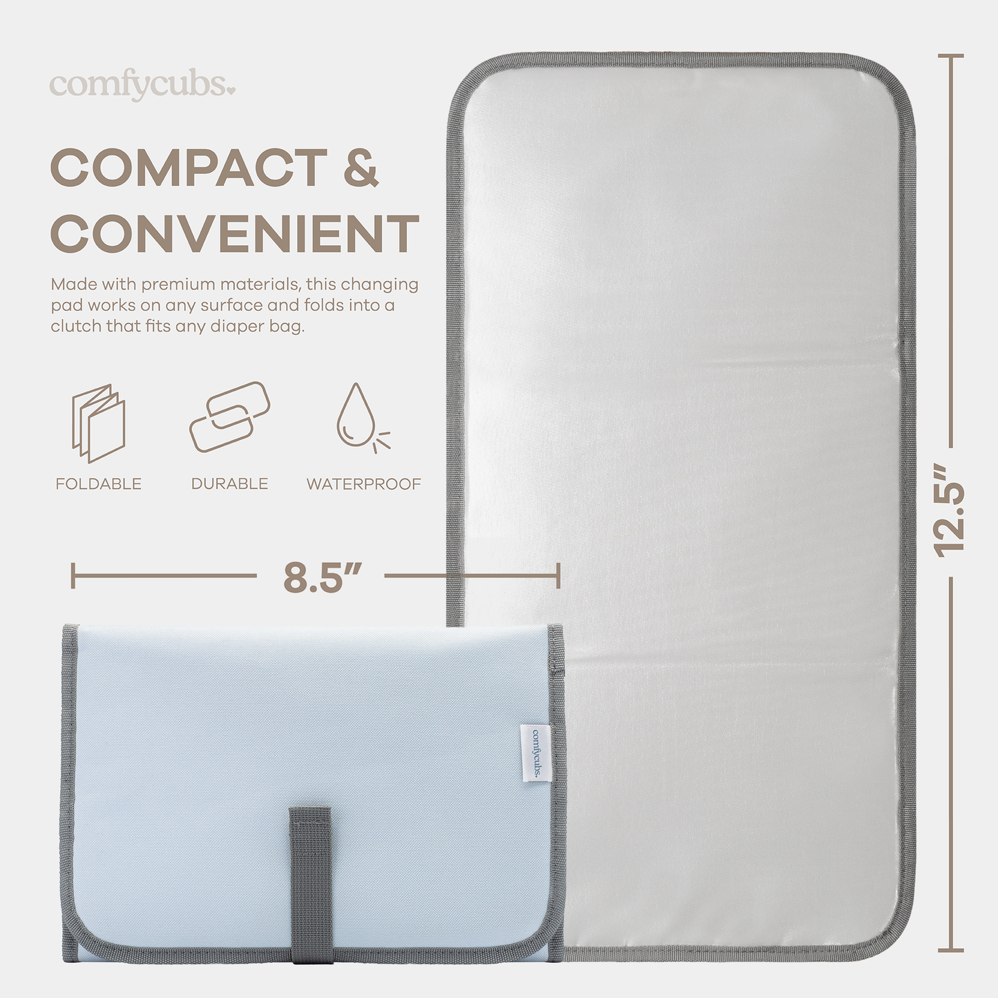 Compact Changing Pad in Sea Blue