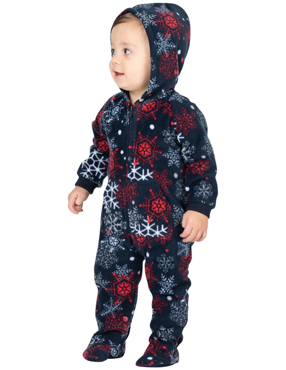 Winter Whiteout Infant Hoodie Fleece Onesie