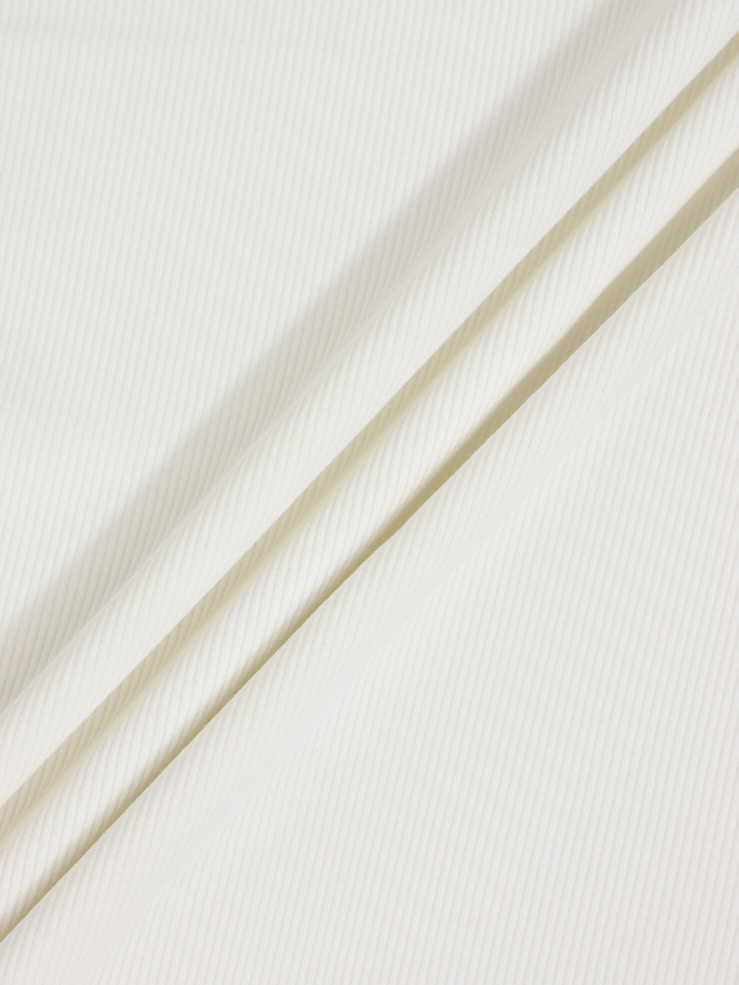 Thin Ribbed Beanie - White