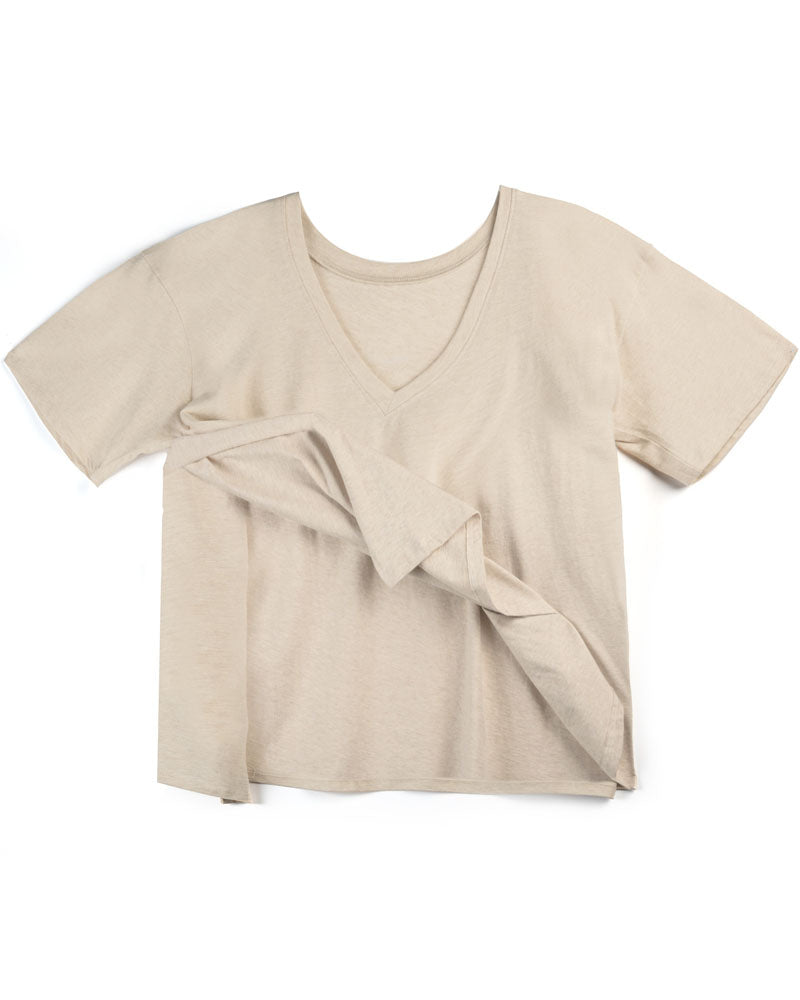 Everywhere Nursing & Maternity V-Neck Tee - The Neutrals