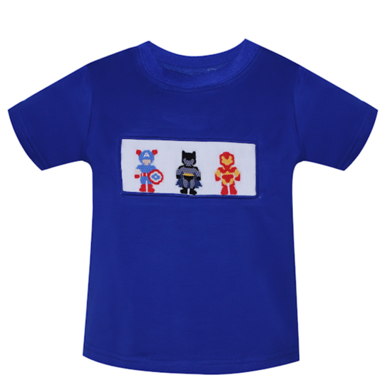 Smocked Superheroes Shirt