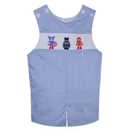 Smocked Superheroes Shortall