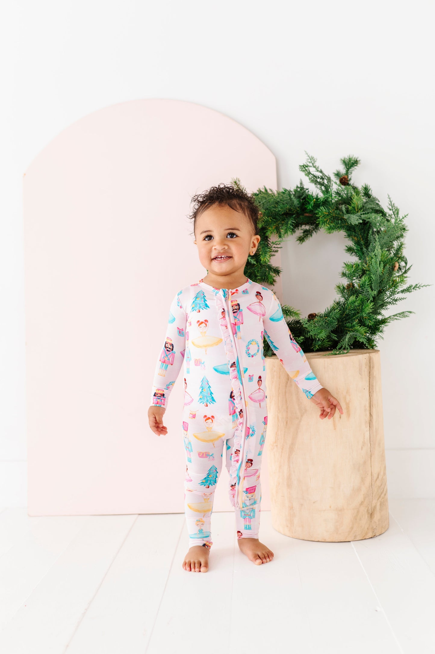 Sugarplum Ruffle Convertible Romper