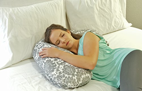 Luna Lullaby Nursing Pillow Cover - Navy Dot