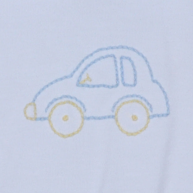 Blue Car Diaper Set