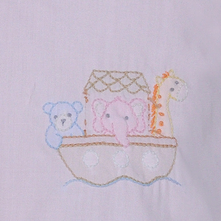 Noah's Ark Pink Diaper Set