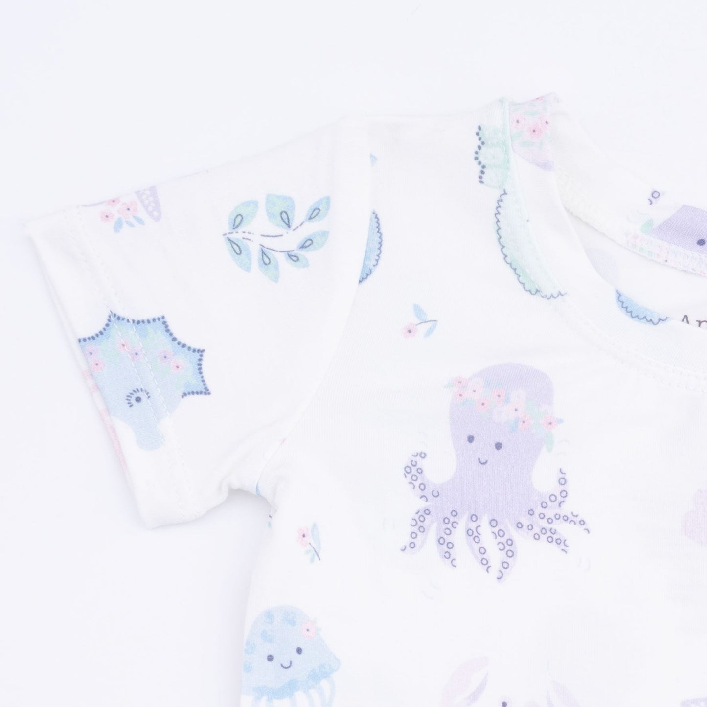 Floral Sea Creatures - Loungewear Short Set
