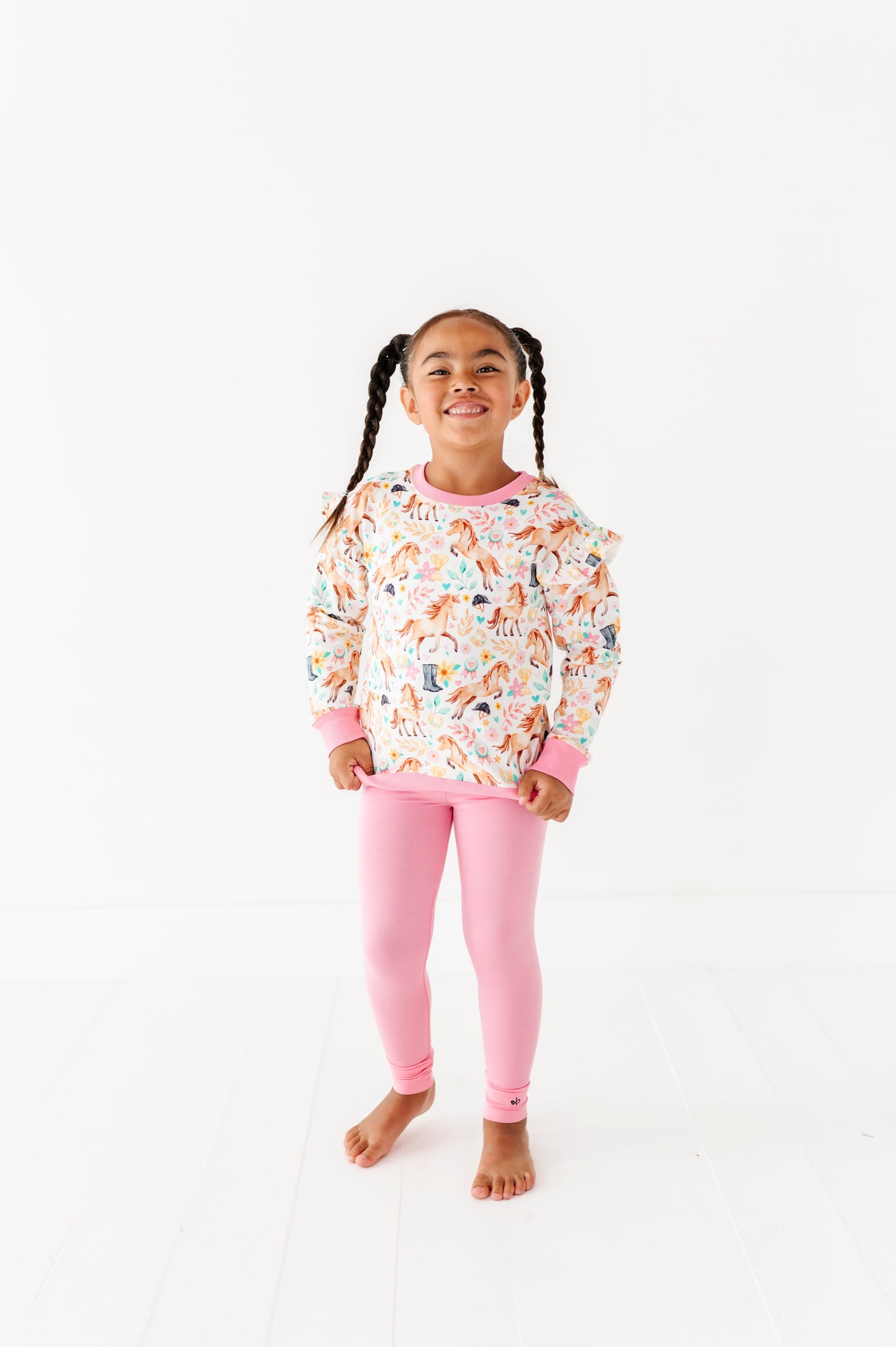 Delilah Ruffle Crewneck Sweatshirt