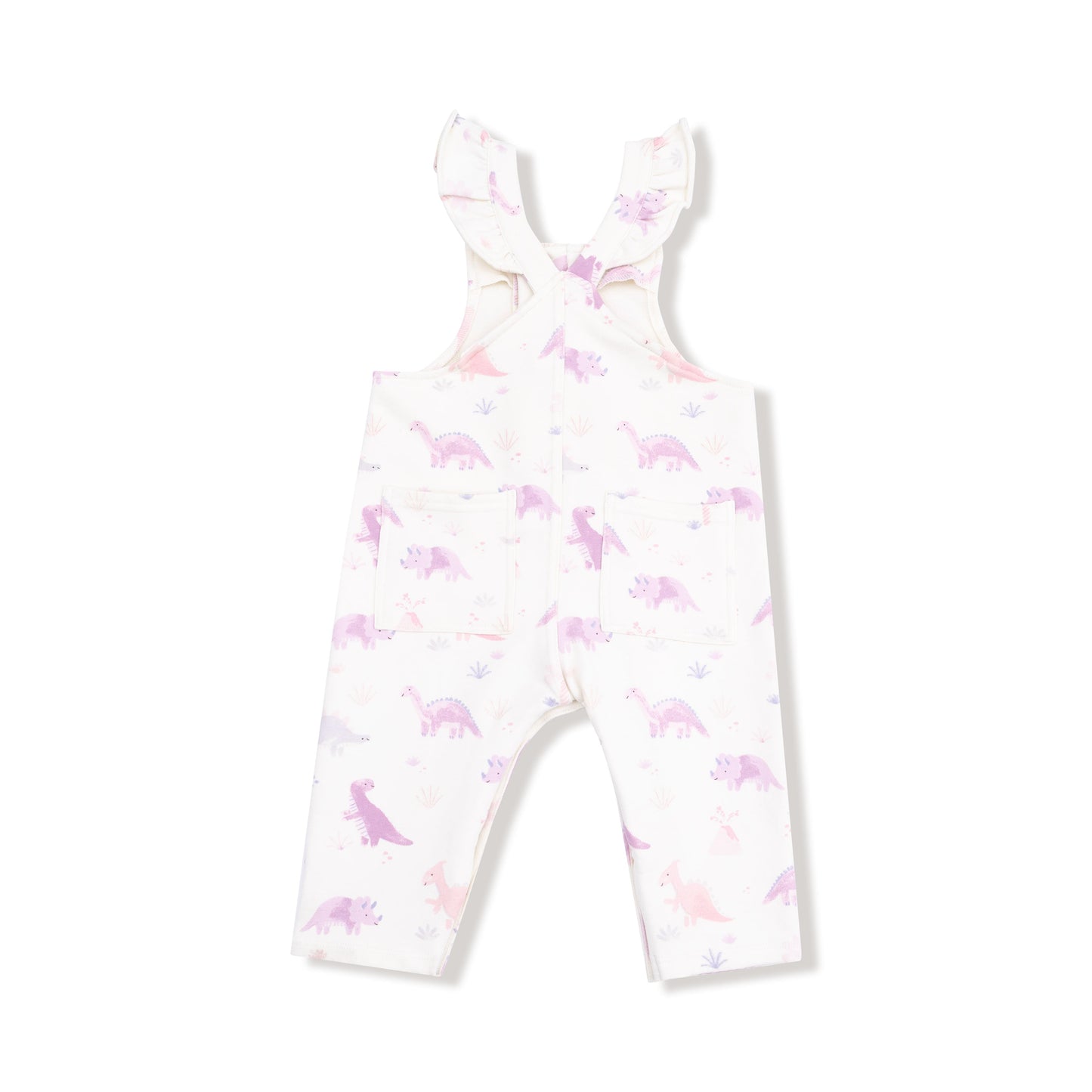 Front Placket Ruffle Overall